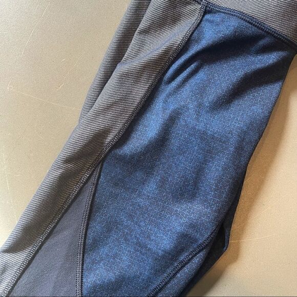 Lululemon Wunder Under Cropped Leggings Sashiko - Picture 8 of 9